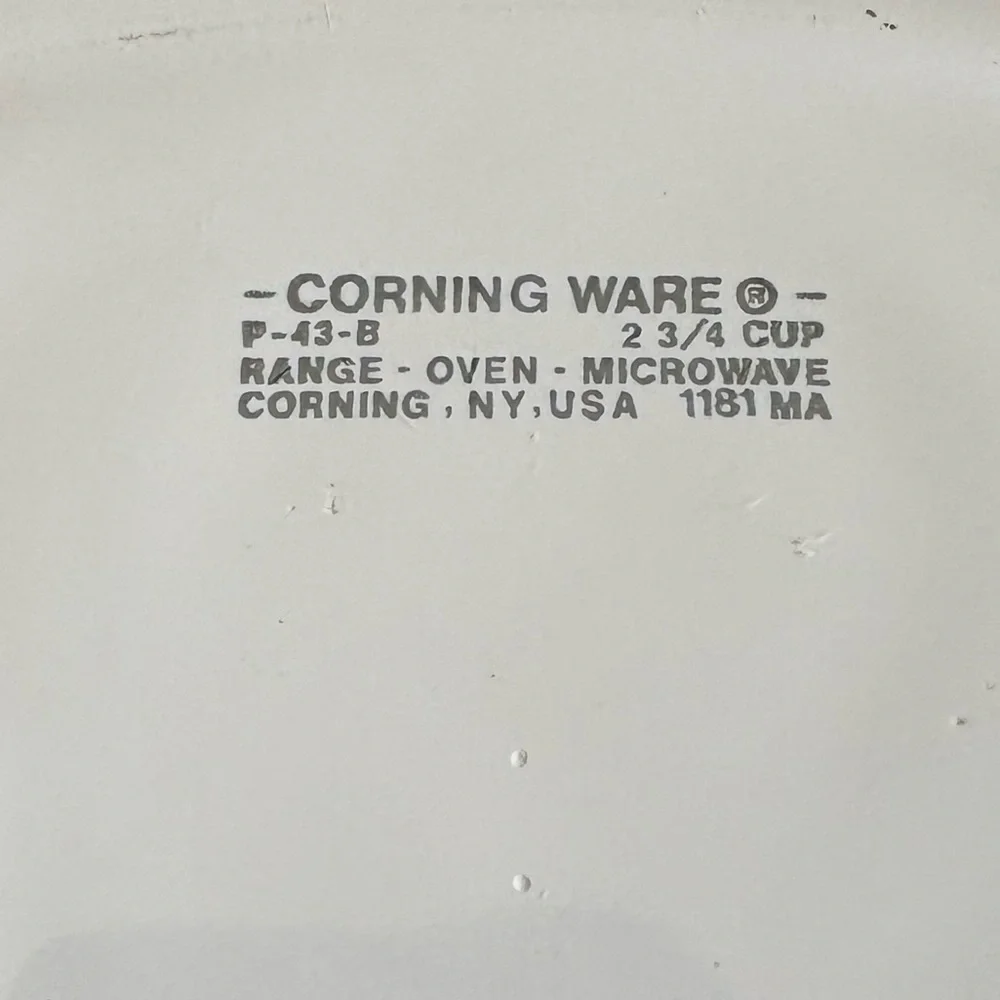 Corning Ware Wild Flower P-43-B Casserole 2-3/4 Cup